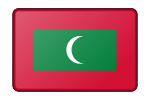 Maldives flag (bevelled)